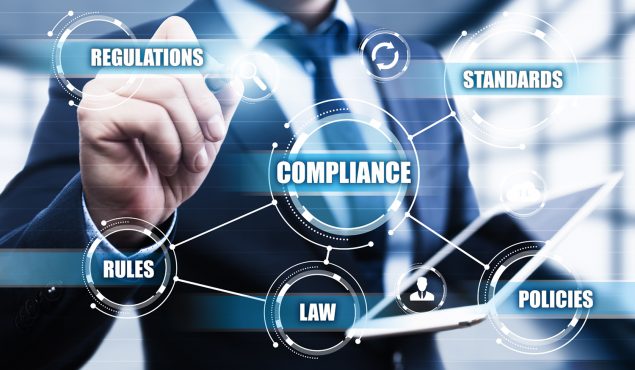 Compliance Rules Law Regulation Policy Business Technology concept Custom Security Projects