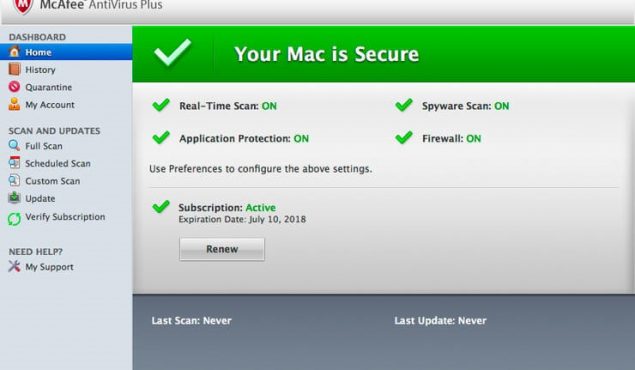 McAfee VirusScan for Macintosh